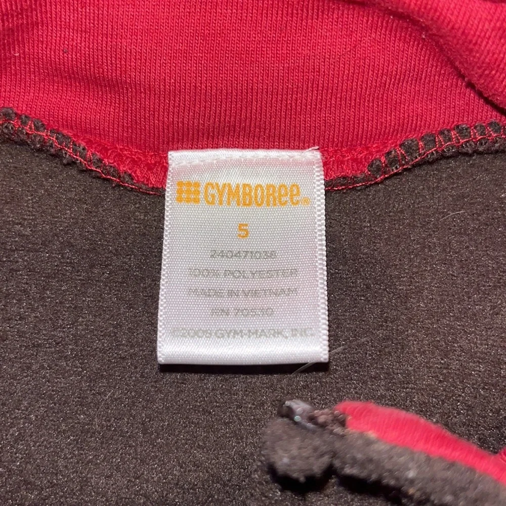 GYMBOREE LIGHT LAYER BROWN CHEST STRIPE CARDIGAN JACKET EUC sz 5